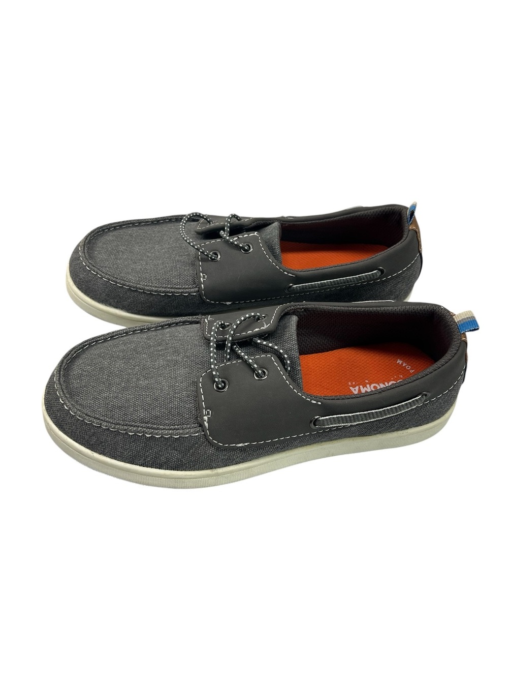 Sonoma Gray Slip On Boat Shoes Boys Size 4